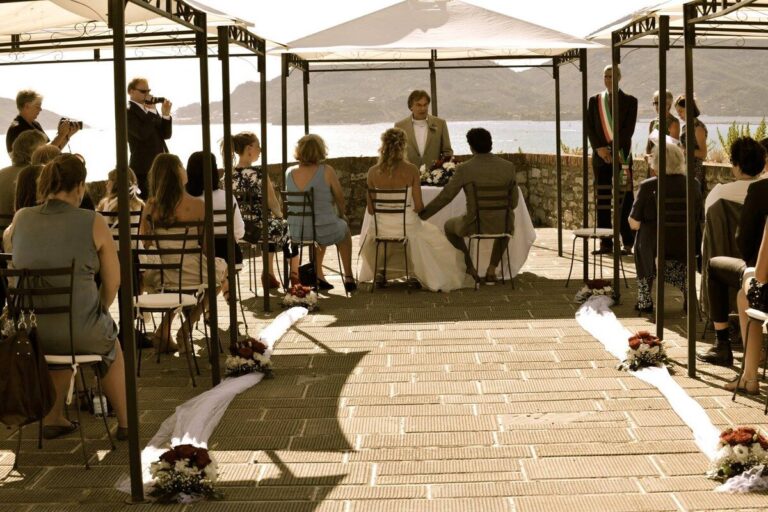 Wedding at the castle of Lerici, photo 1